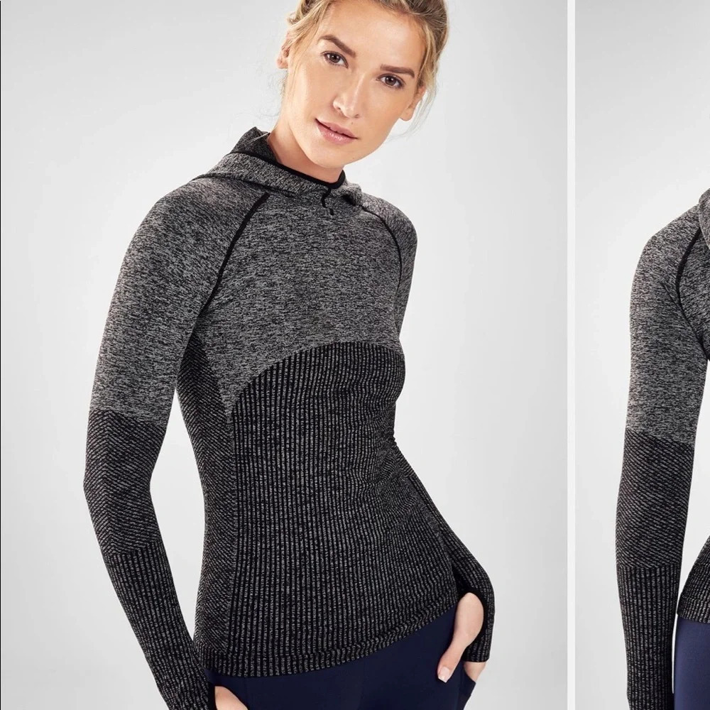 FABLETICS AVALINE SEAMLESS LONG SLEEVE HOODIE